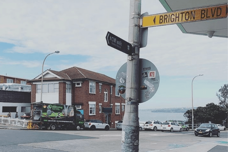 Brighton Blvd street sign